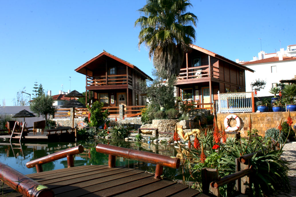 pool and chalets