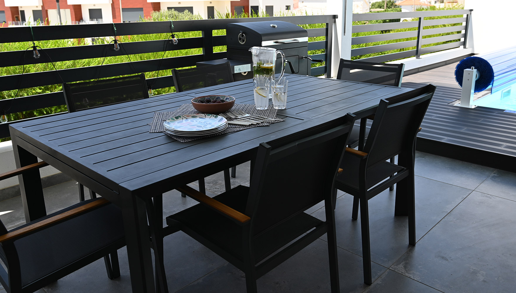 terrace with barbeque