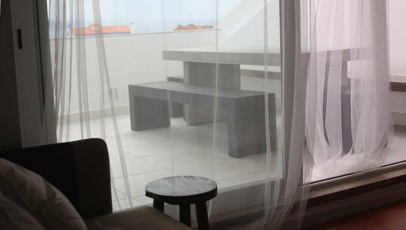 living room, terrace - detail
