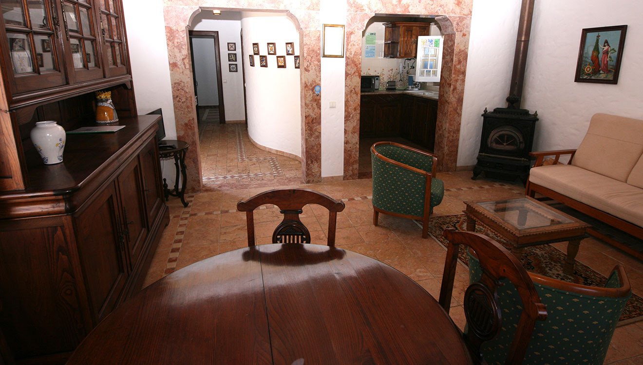 one of the courtyard villas - living room